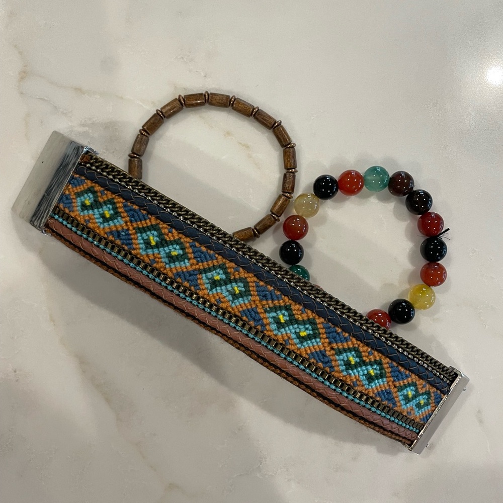 Beaded bracelet set of 3